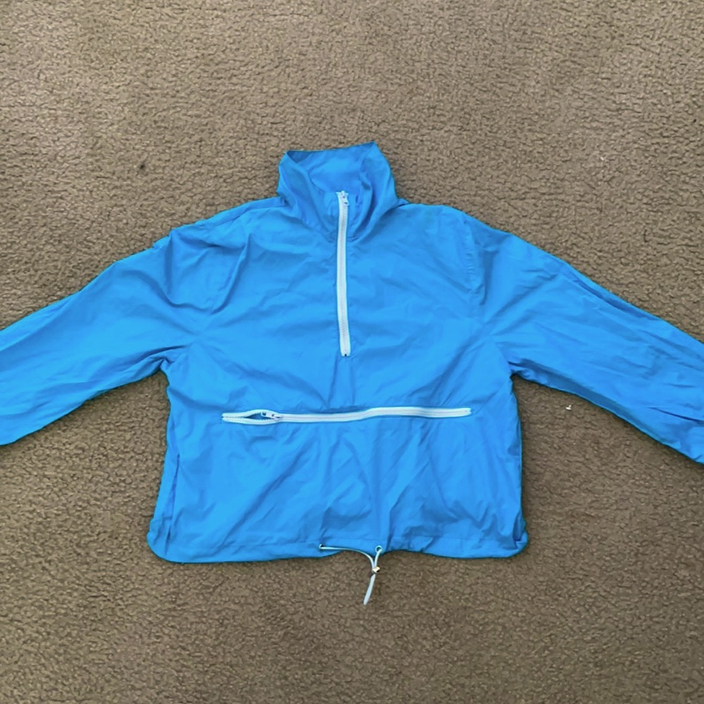 Blue turtle neck top